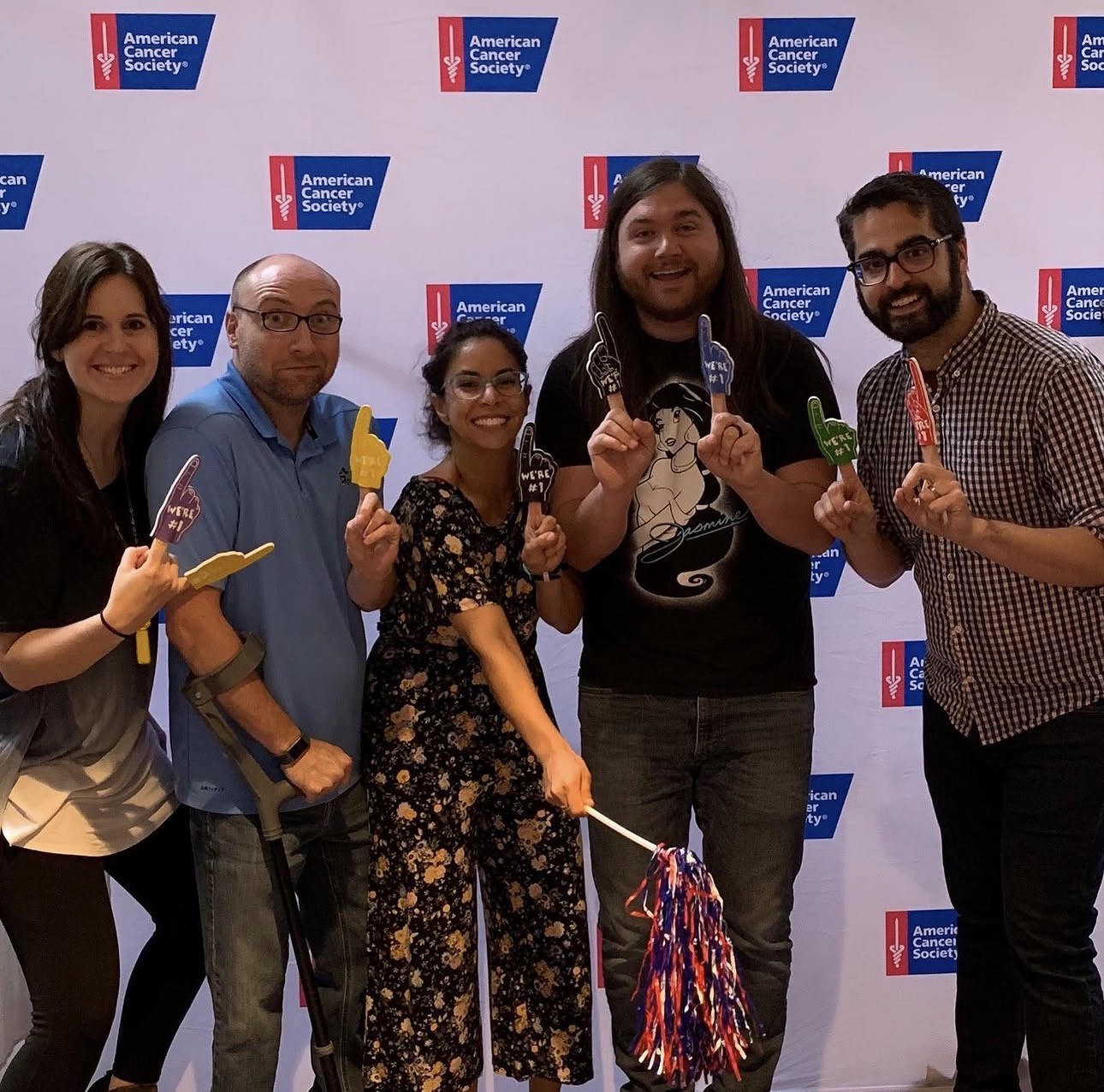 Team at a live event